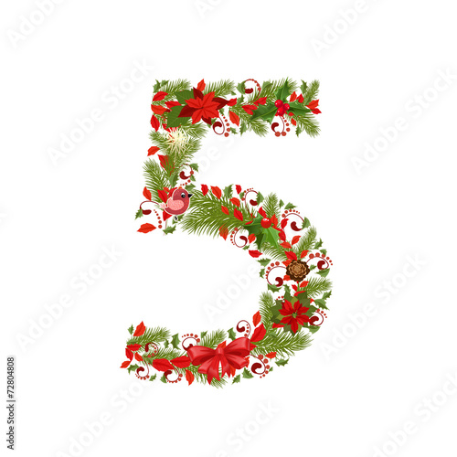 christmas floral tree number 5