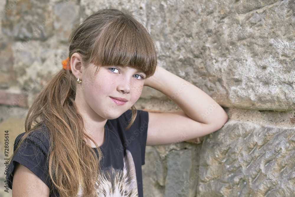 Portrait of young girl Portrait of young girl