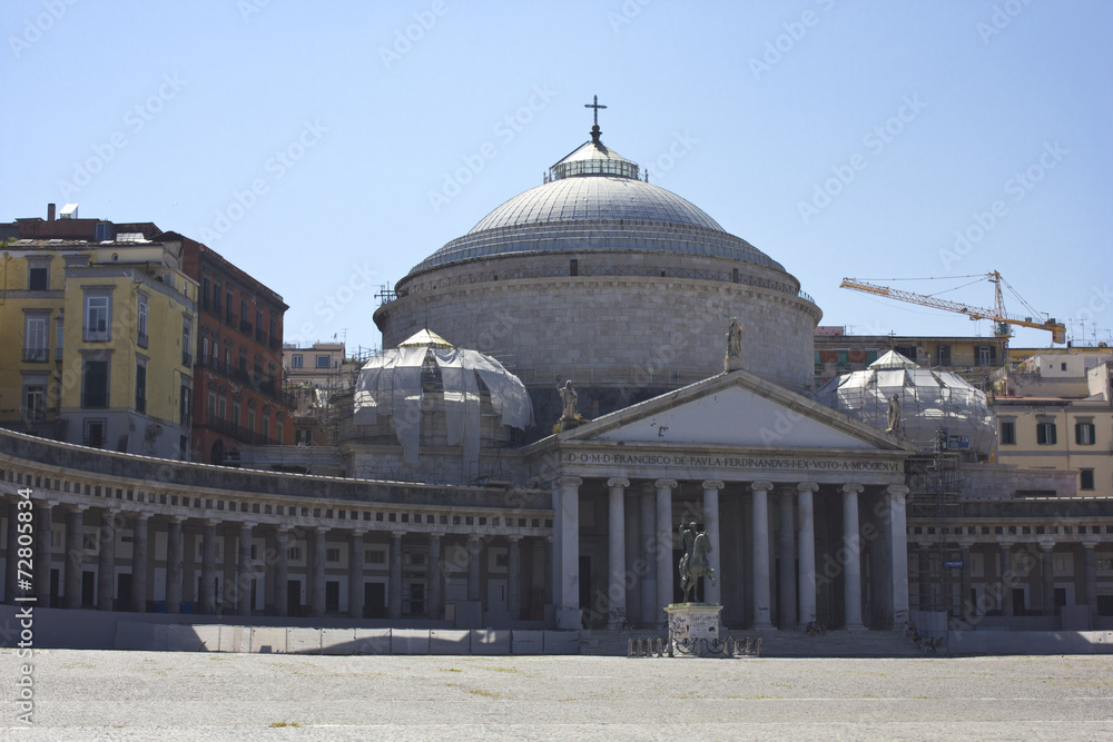 San Francesco di Paola church and Piazza del Plebiscito, Naples