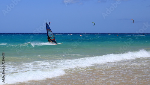 windsurfeur aux canaries