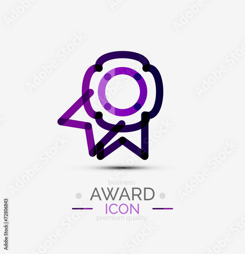 Award icon, logo.