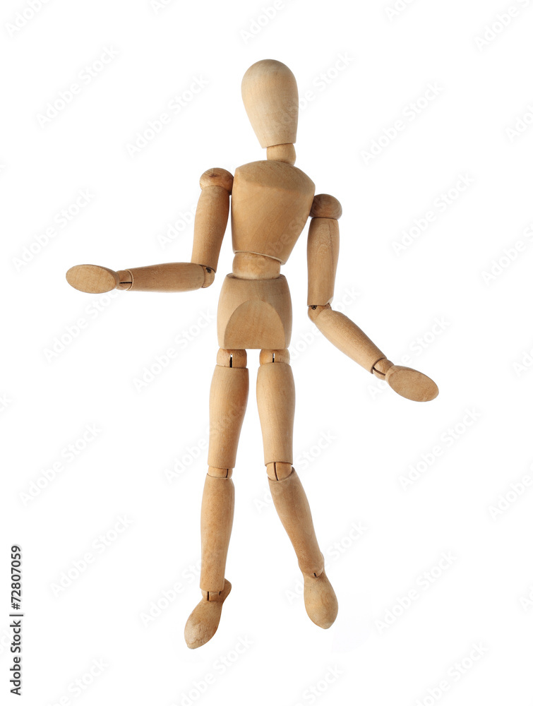mannequin old wooden dummy surprise or suspect acting isolated mannequin old wooden dummy surprise or suspect acting isolated