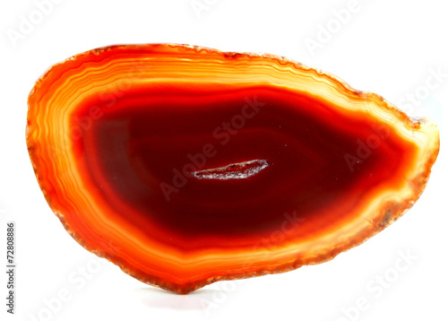 Obraz na płótnie red agate geode geological crystals w salonie