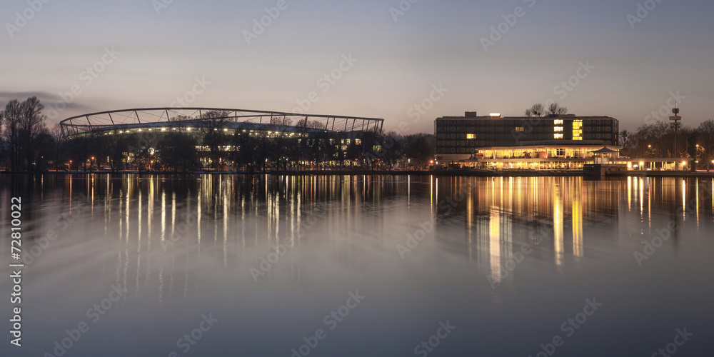 Fotografie Maschsee in Hannover. Panorama.