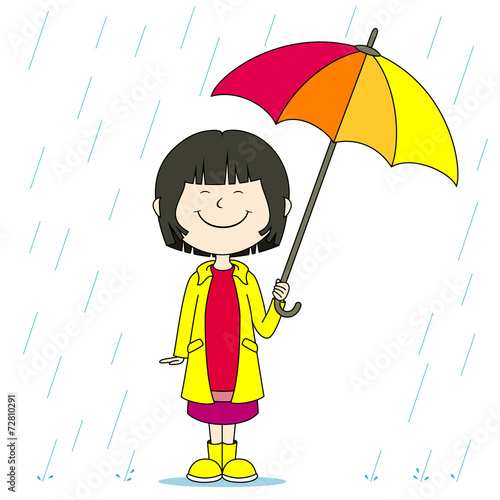 funny kids #18 - Mächen im Regen