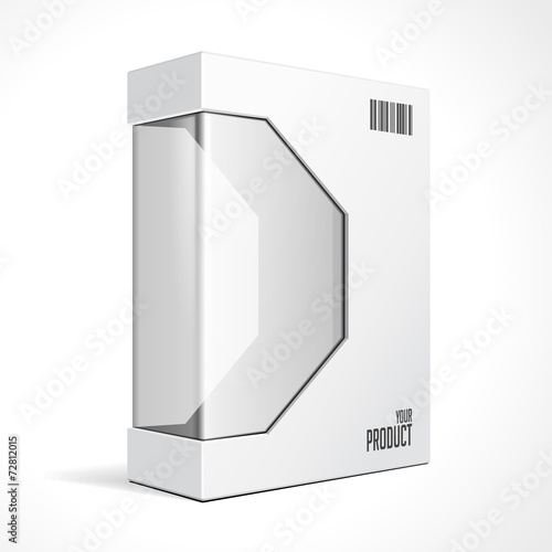 White Modern Software Package Box