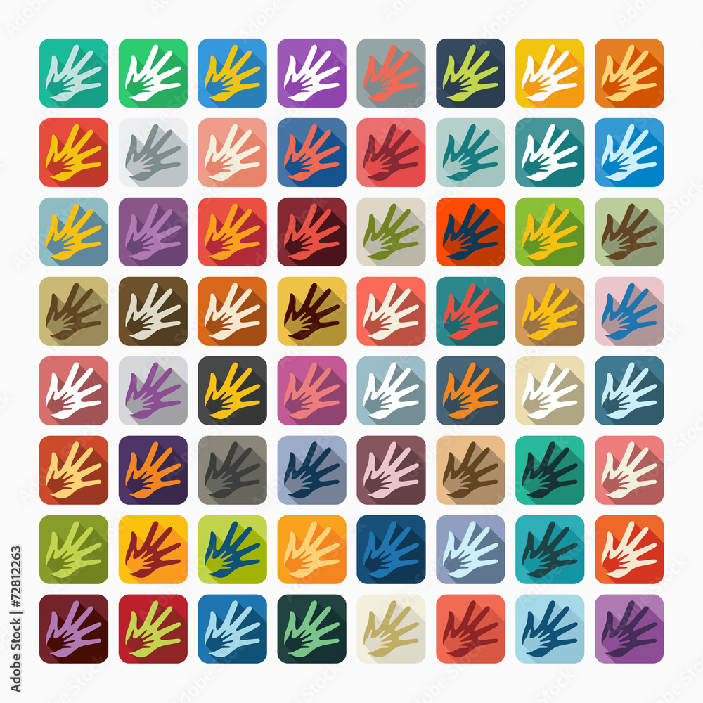 Flat design: hand Flat design: hand