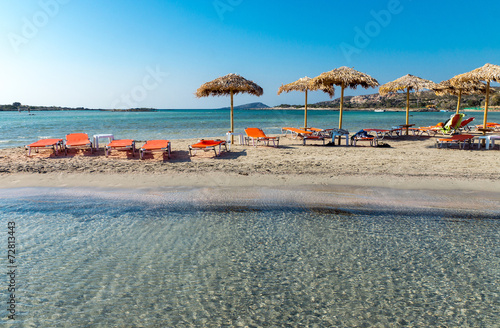 Lovely beach on Crete island, Greece photo