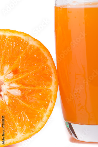 Healthy mandarin juice on