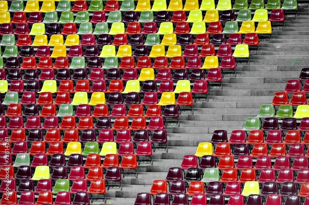 Fototapeta premium Stadium empty tribune