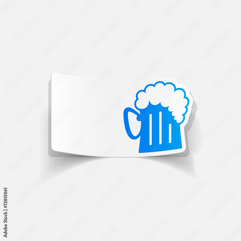 realistic design element: beer realistic design element: beer