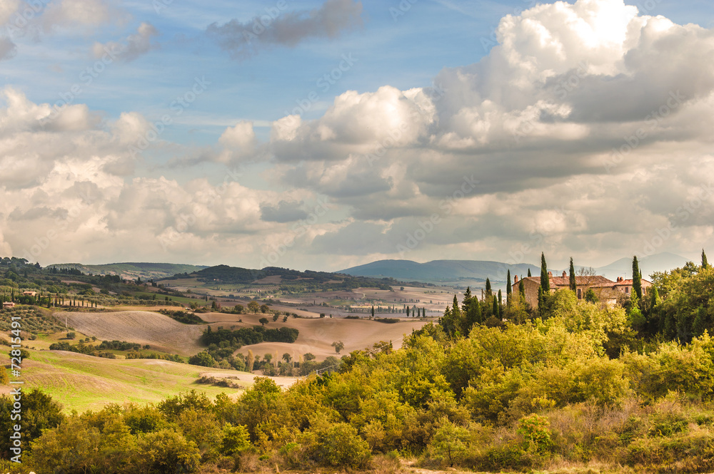 Picturesque scenery of Tuscany, Italy