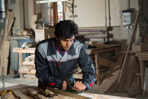 Carpenter at work