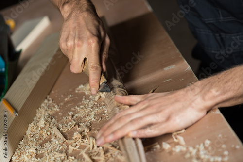 Carpenter at work