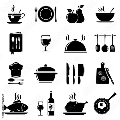 Vector kitchen icons