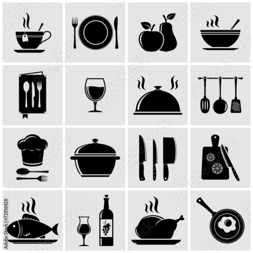 Cooking and kitchen icons