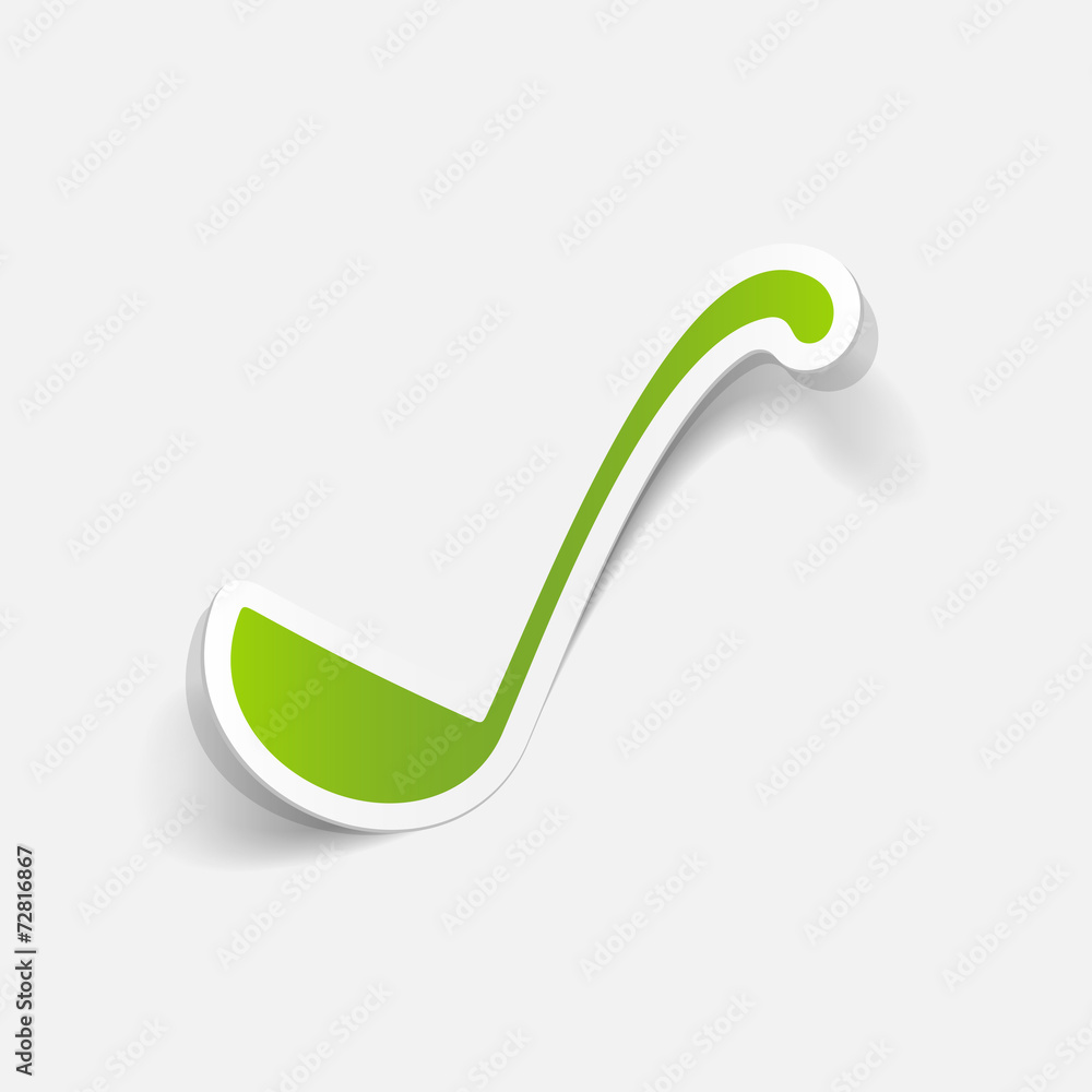 realistic design element: ladle realistic design element: ladle