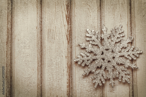 grungy christmas background with snowflake