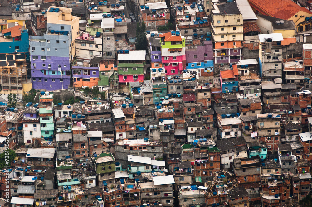 Biggest Slum Rocinha, Poor Living Area in Rio de Janeiro Biggest Slum Rocinha, Poor Living Area in Rio de Janeiro