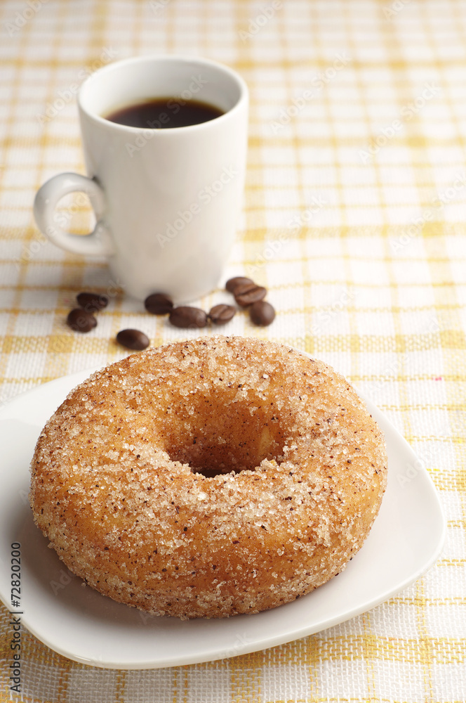 Sweet donut and coffee Sweet donut and coffee