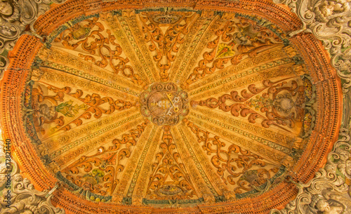 Seville - baroque cupola in Venerables church photo