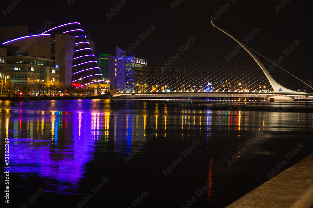 Fototapeta premium noc Dublin dwa