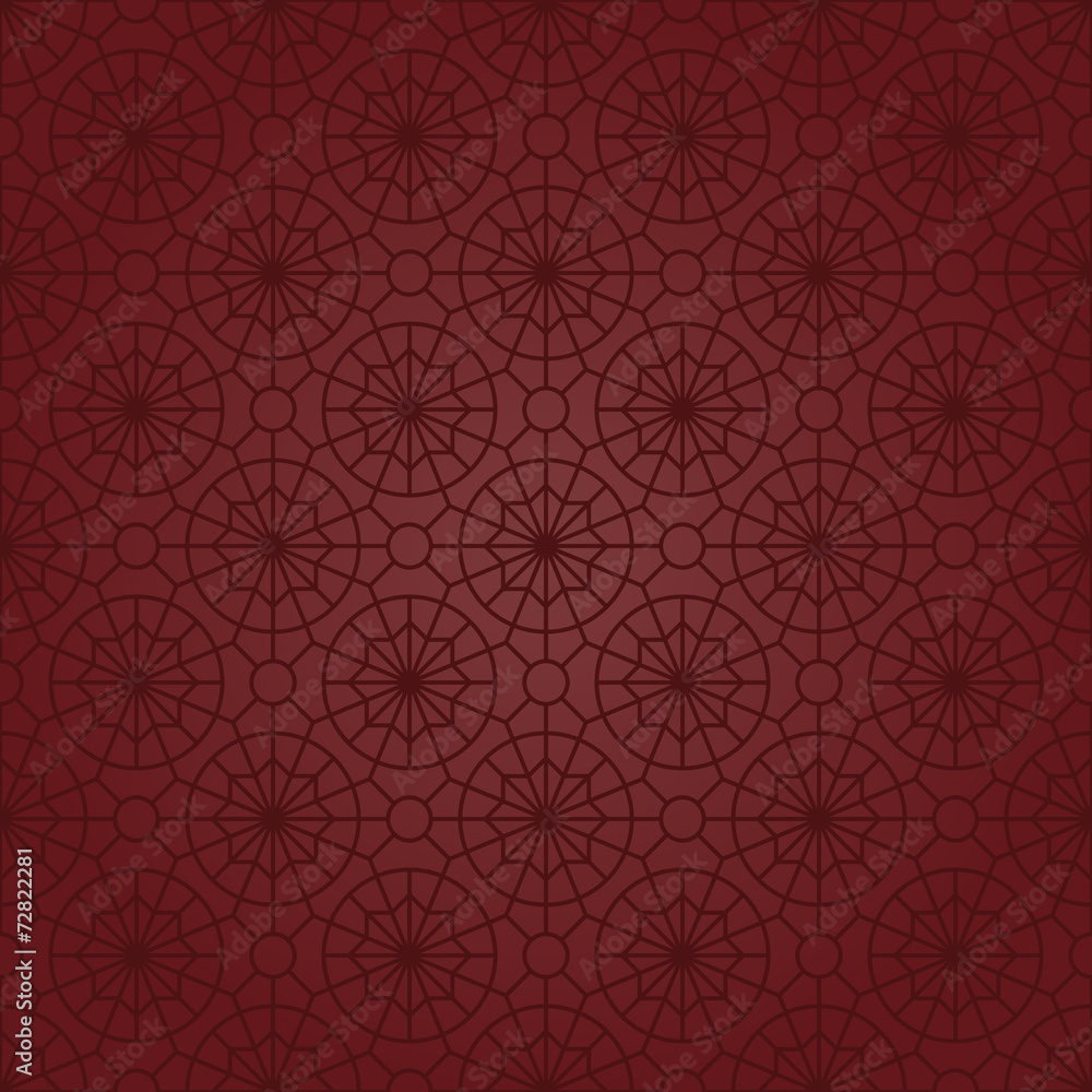 Star & Circle Motifs (Claret Red) Star & Circle Motifs (Claret Red)