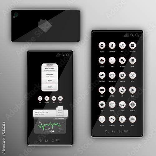 Smartphone display for business