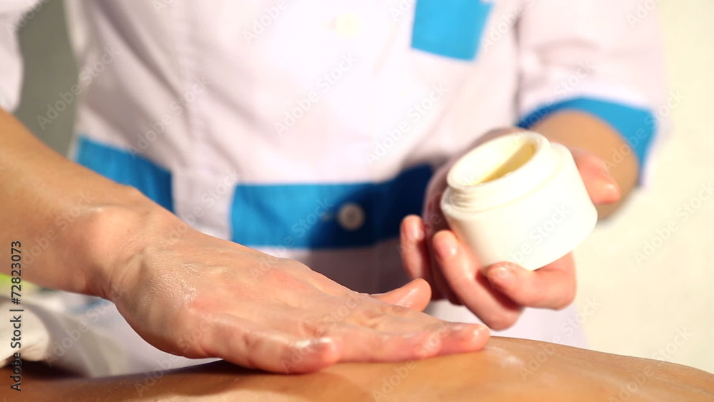 Massage procedure in spa salon. Massage procedure in spa salon.