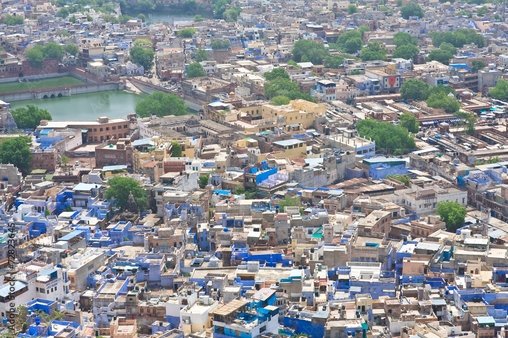 Jodhpur - the blue city. Rajasthan, India