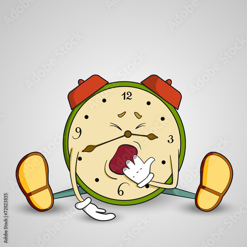 Sleepy Alarm-clock yawns