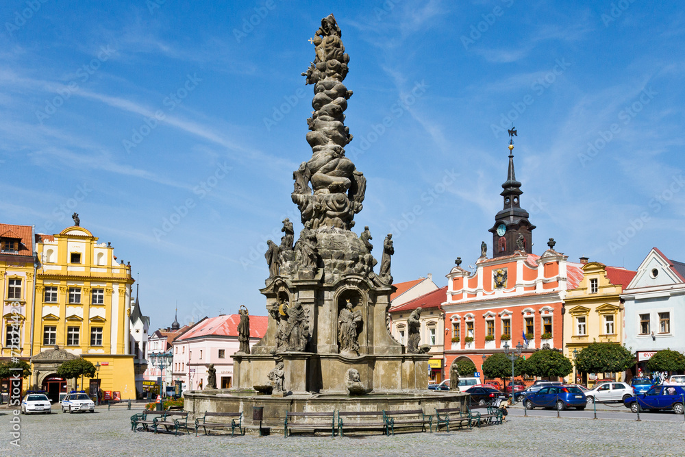 Ressl square, Chrudim town, East Bohemia, Czech republic