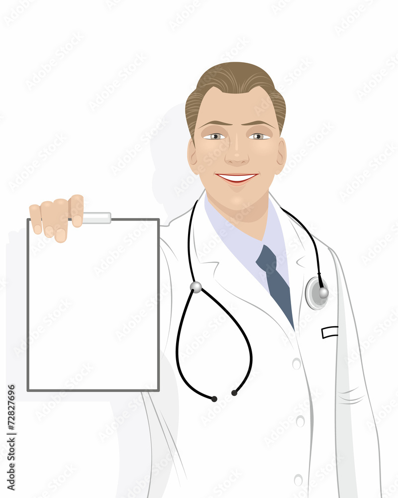 Doctor with tablet Doctor with tablet