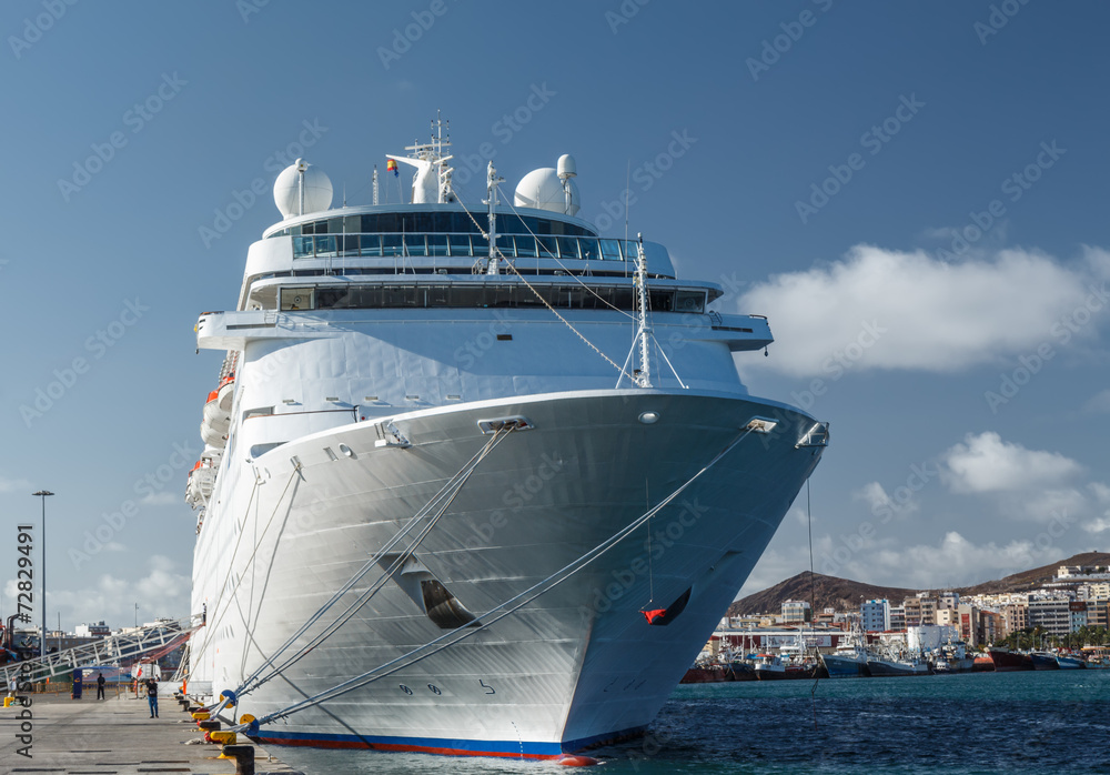 Cruise ship. Las Palmas de Gran Canaria. The Canary Islands.