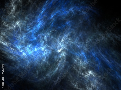 Blue abstract fractal effect light background
