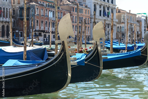 Gondolas in Venice Italy
