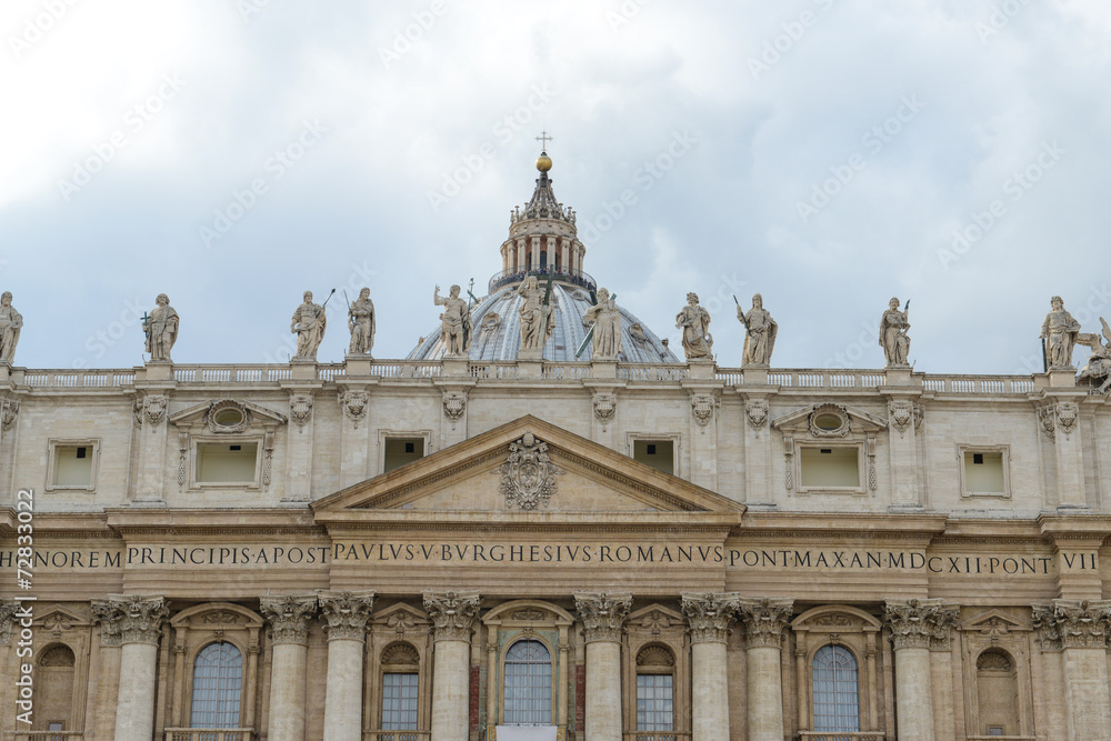 Monumental St. Peter's Basilica in Rome, Vatican, Italy