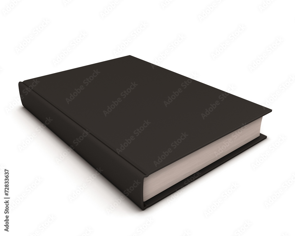 Black book isolated on white. Black book isolated on white.