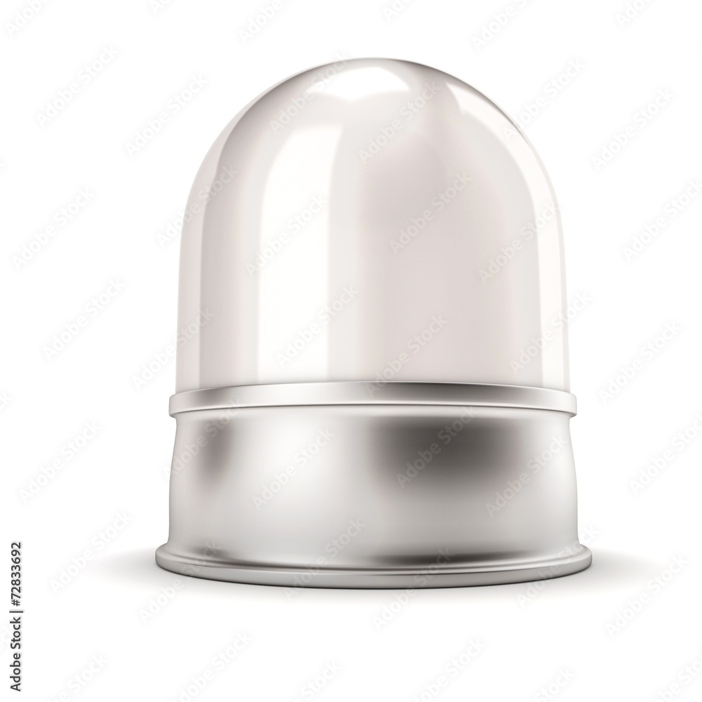 Fototapeta premium Empty dome isolated on white background.