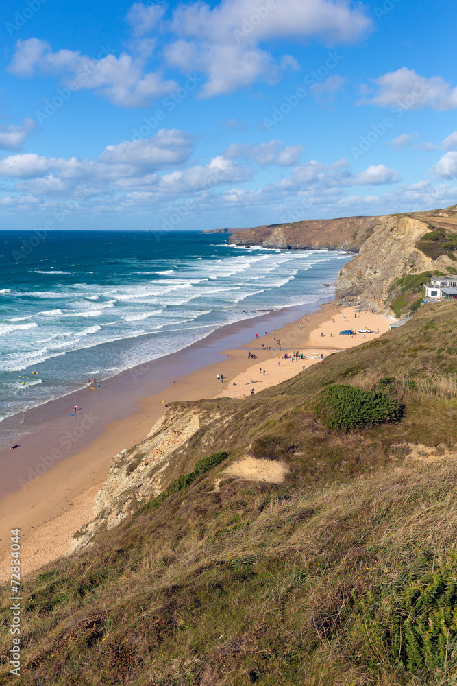 Watergate Bay Cornwall England UK Cornish north coast Watergate Bay Cornwall England UK Cornish north coast