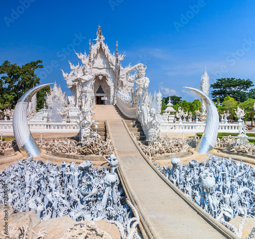 Wat Rong Khun in Chiangrai province of Thailand