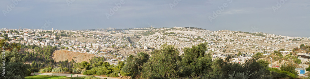 Panorama the old city Jerusalem