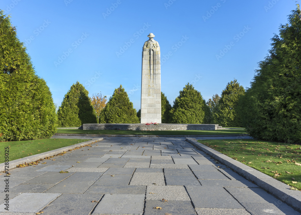 Canadian WW I war memorial in Langemark, Belgium.