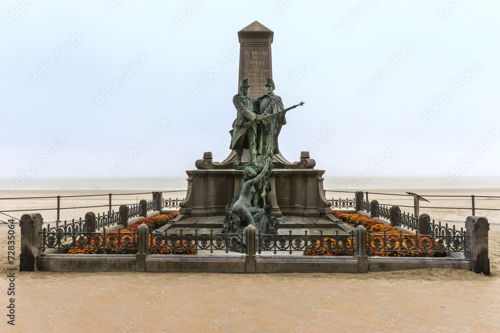 Anti Slavery monument in Blankenberge, Belgium.