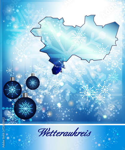 Karte vom Wetteraukreis