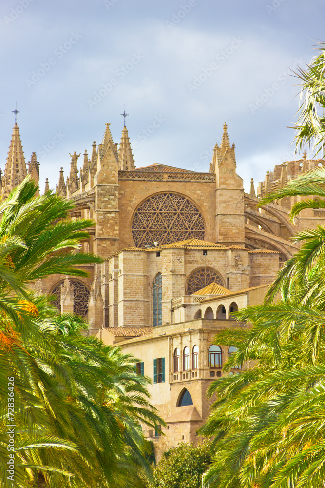 The Cathedral of Santa Maria of Palma de Mallorca, La Seu, Spain The Cathedral of Santa Maria of Palma de Mallorca, La Seu, Spain