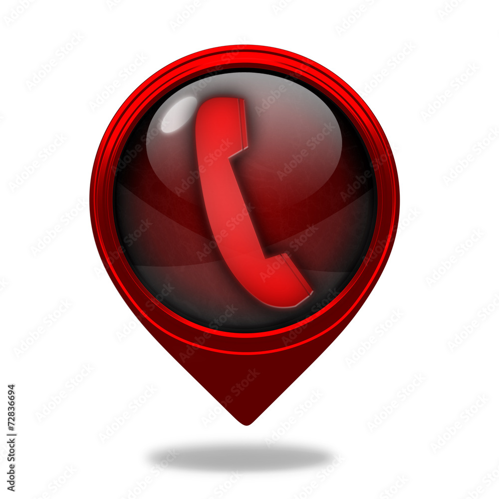 phone pointer icon on white background phone pointer icon on white background