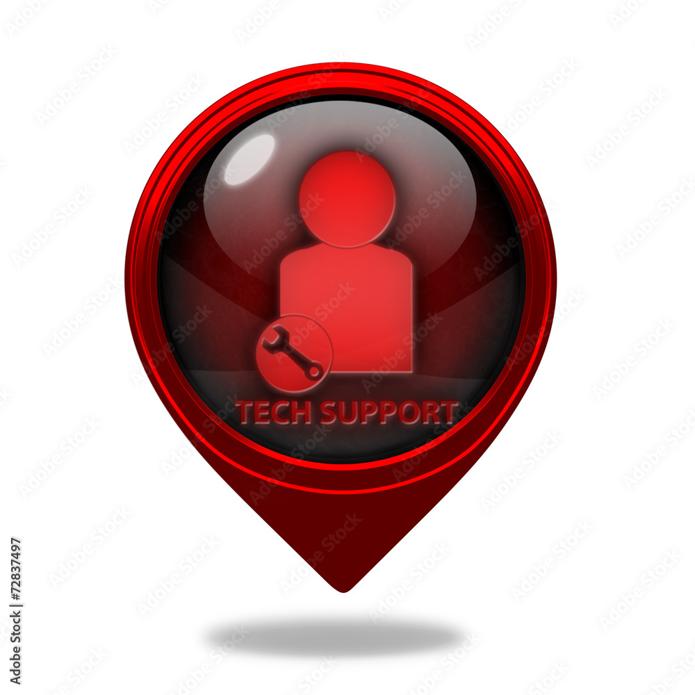 Support pointer icon on white background Support pointer icon on white background