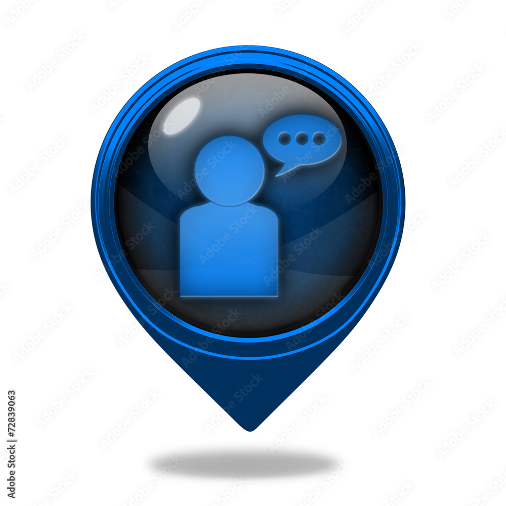 forum pointer icon on white background forum pointer icon on white background
