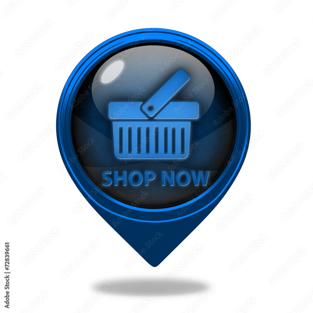 Buy now pointer icon on white background Buy now pointer icon on white background